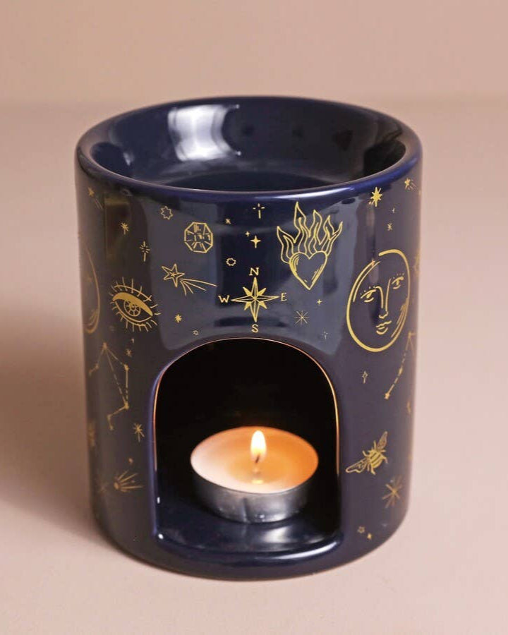 Blue Starry Night Wax Burner - Benny and Mollie