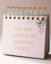 Pink Floral Weekly Positivity Flip Chart