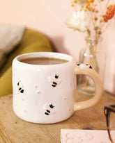 Irregular Ceramic Bee Mug - Benny and Mollie