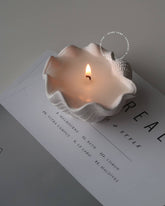 Driftwood & Rocksalt Scented Mini Clam Shell Candle - Benny and Mollie