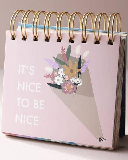Floral Weekly Positivity Flip Chart Inspiration