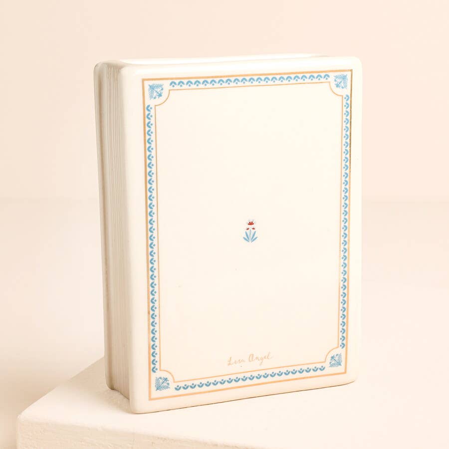 Tale As Old As Time Mini Ceramic Book Vase