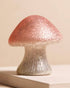Pink Glass Mushroom Light