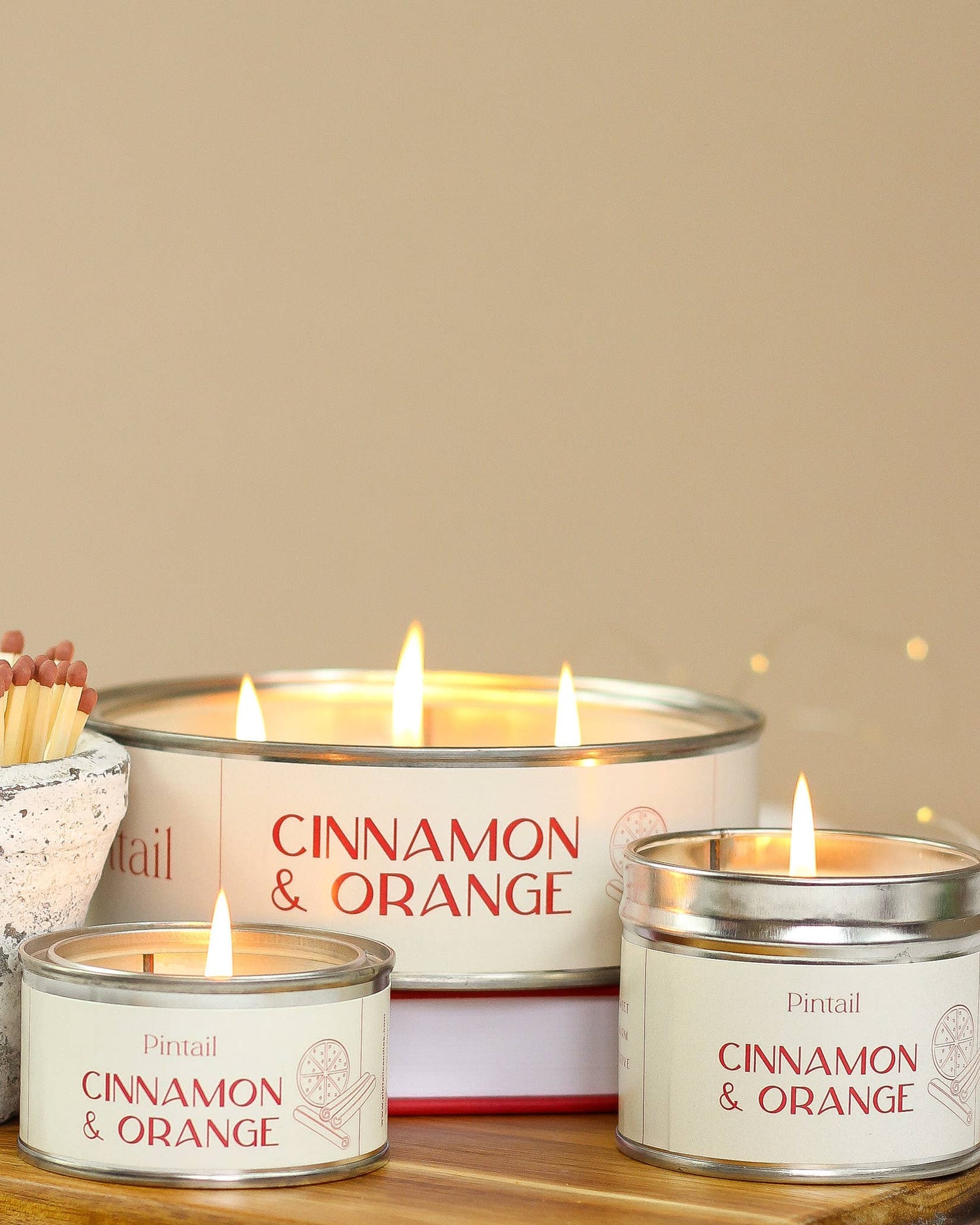 Cinnamon & Orange Paint Pot Candle - Benny and Mollie