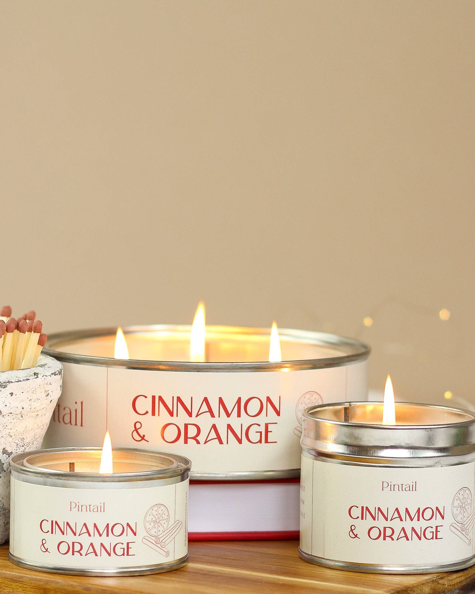 Cinnamon & Orange Paint Pot Candle - Benny and Mollie