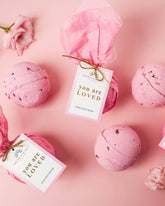 Rose Scented Luxury Self Love Bath Bomb - Benny and Mollie