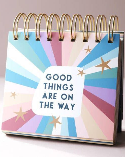 Floral Weekly Positivity Flip Chart Colourful