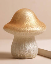 Neutral Glass Mushroom Light - Benny and Mollie