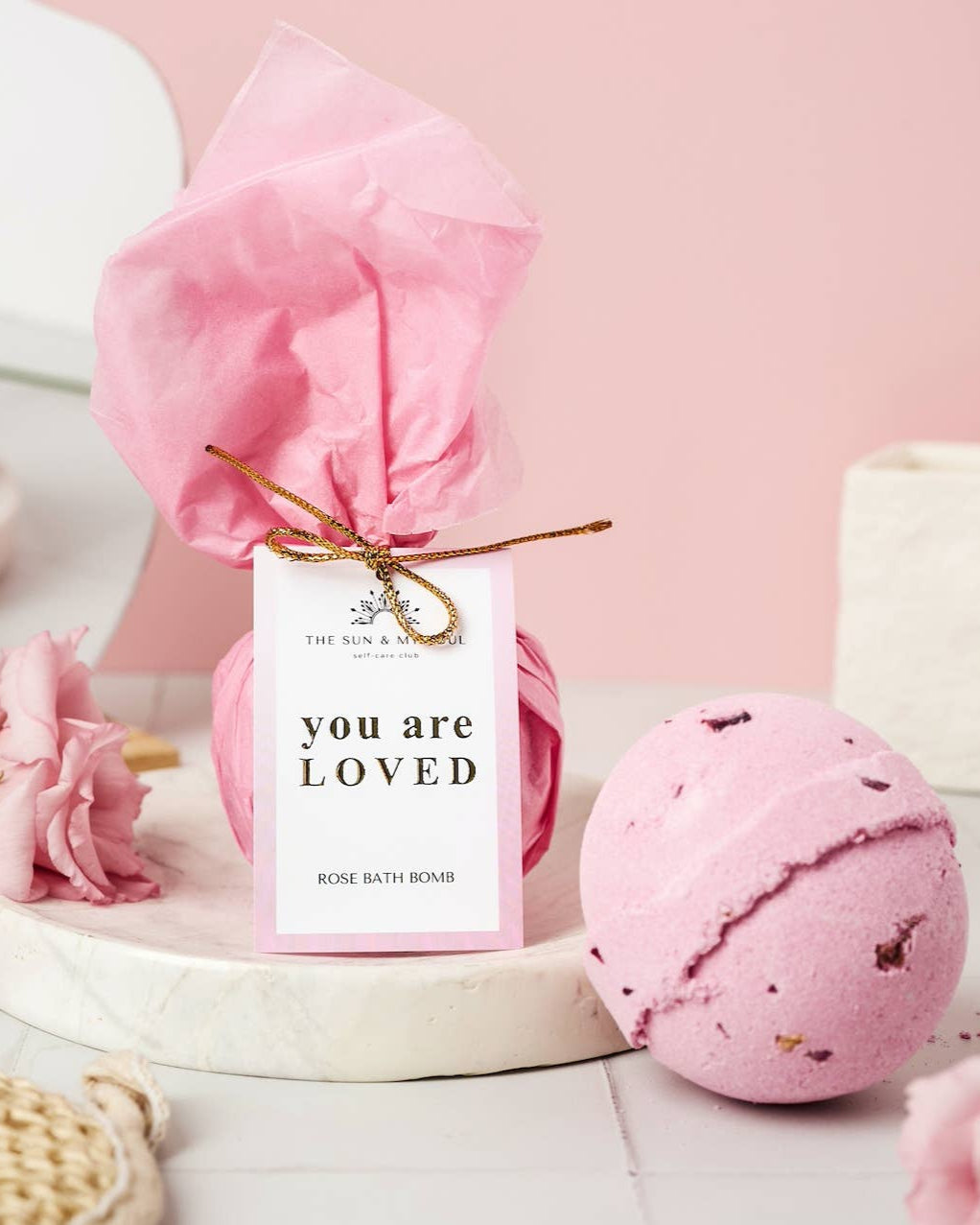 Rose Scented Luxury Self Love Bath Bomb