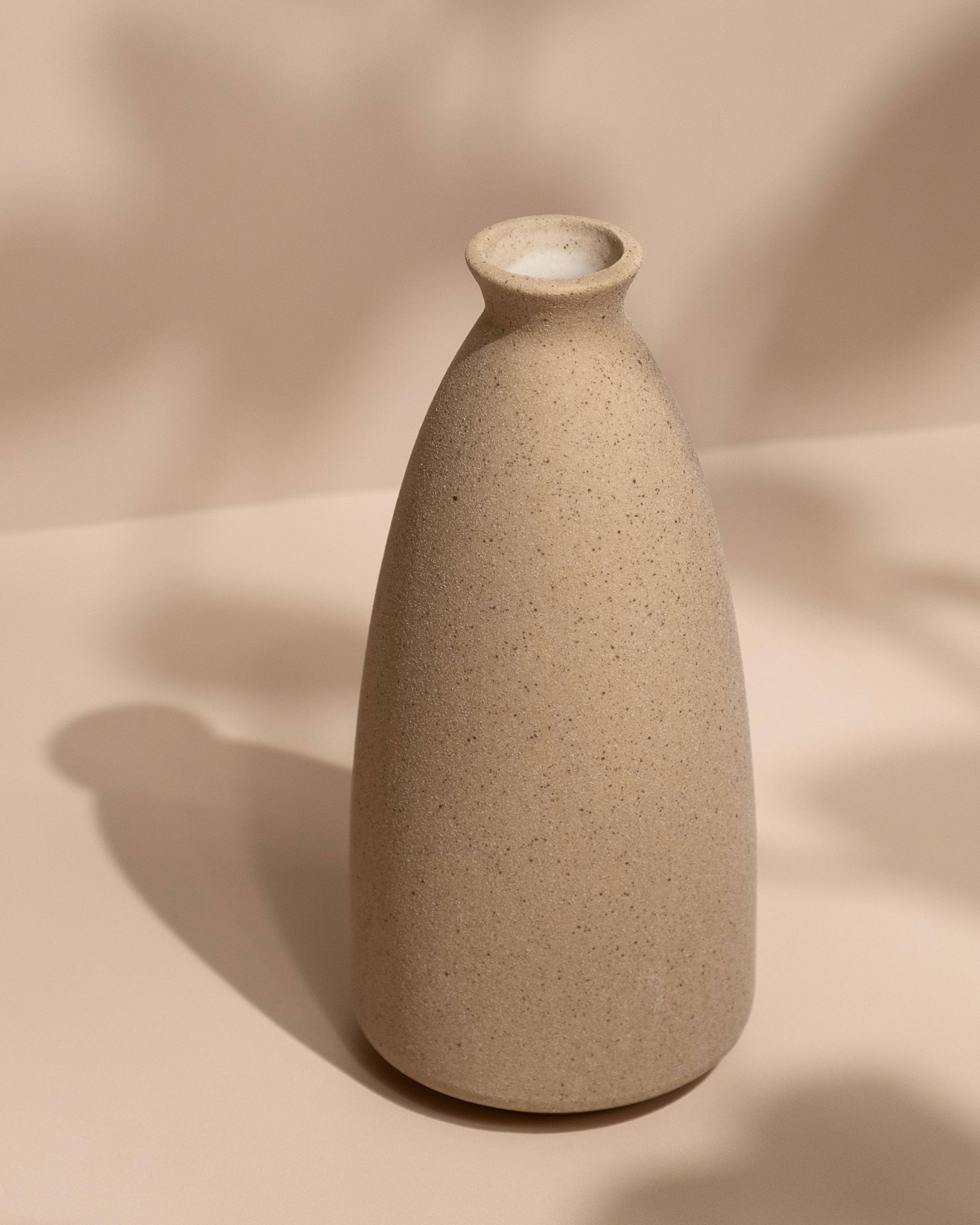 Ceramic Stoneware Vase - Sand - Benny and Mollie
