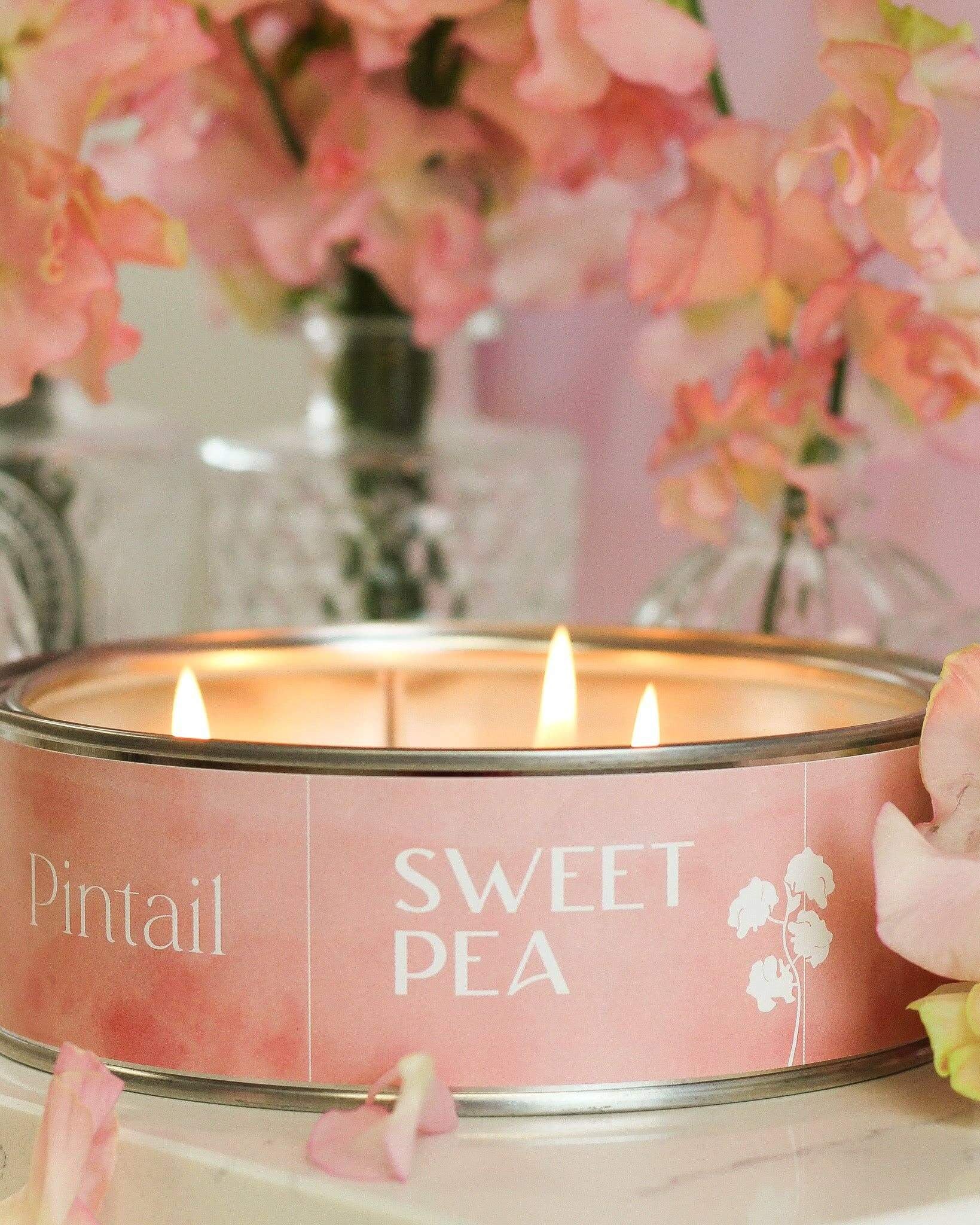 Sweet Pea Paint Pot Candle - Benny and Mollie