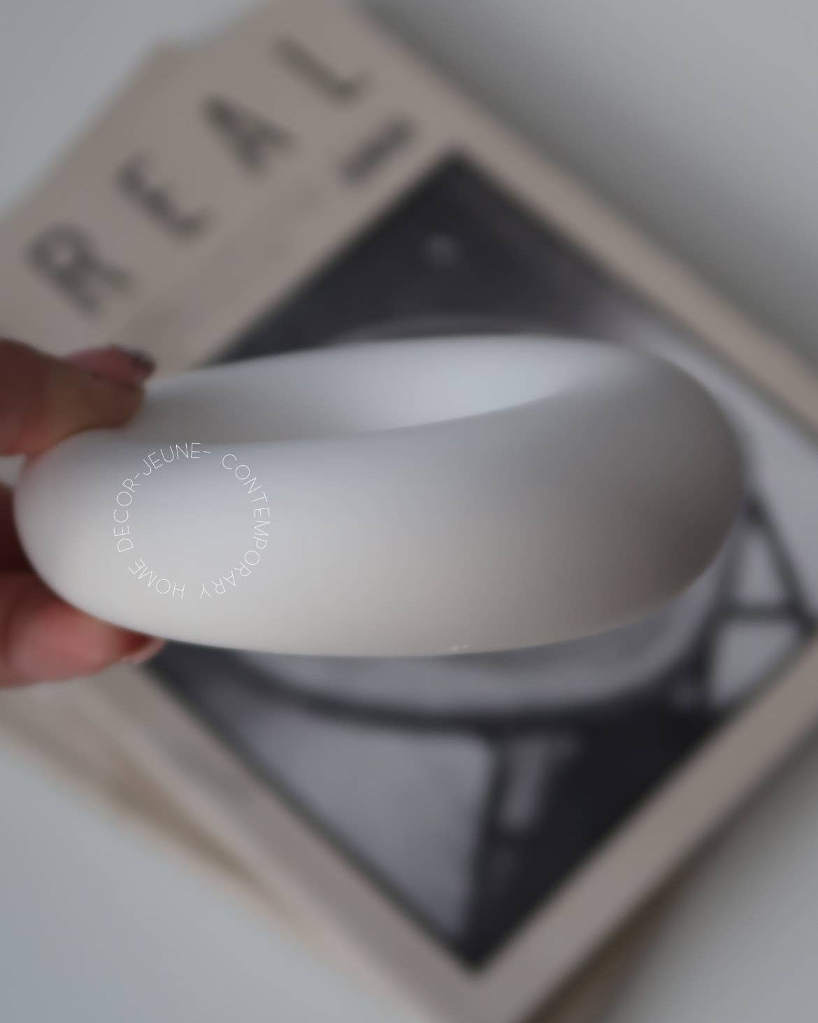 Asymmetrical Jewellery Dish - White - Benny and Mollie