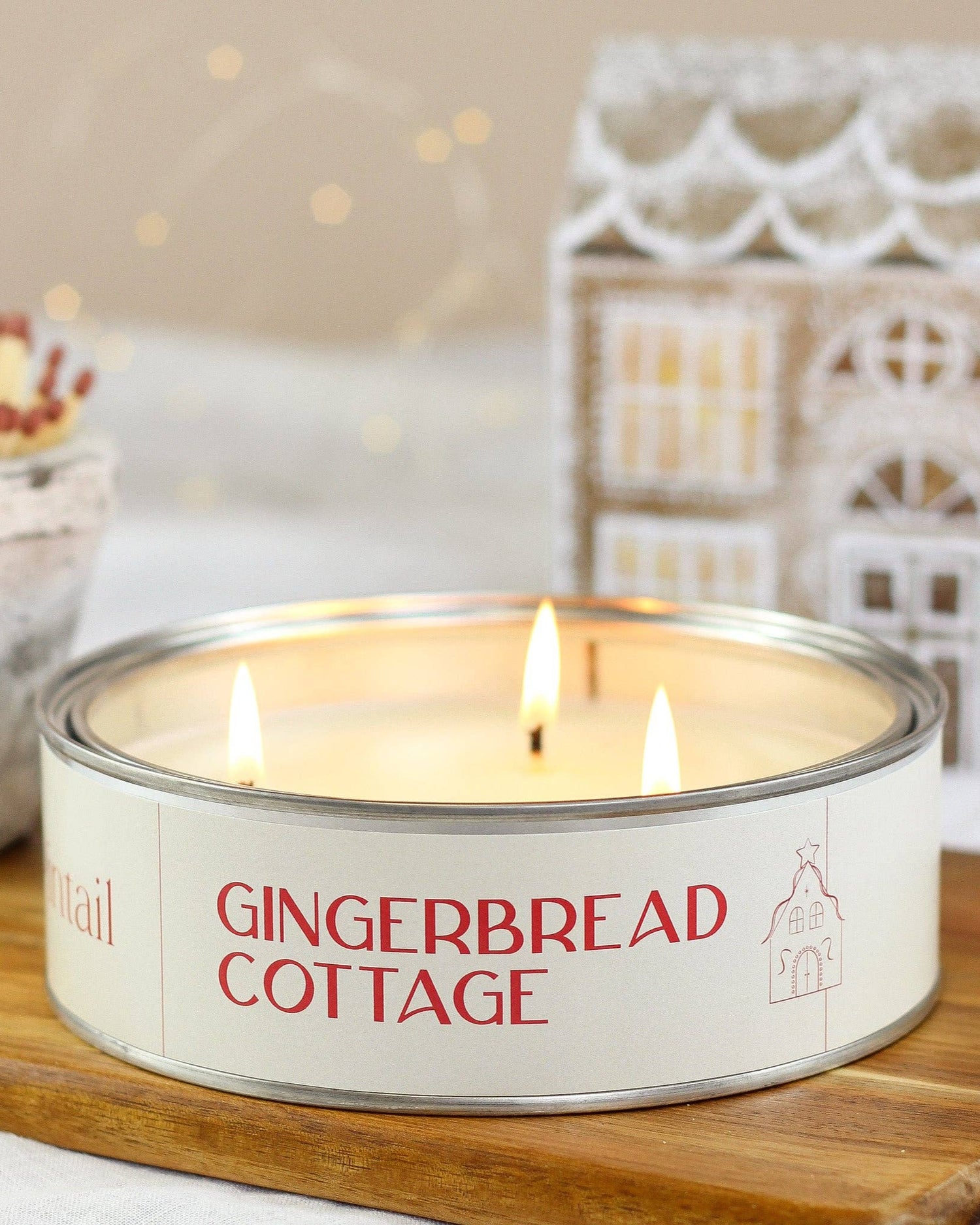Gingerbread Cottage Triple Wick Candle