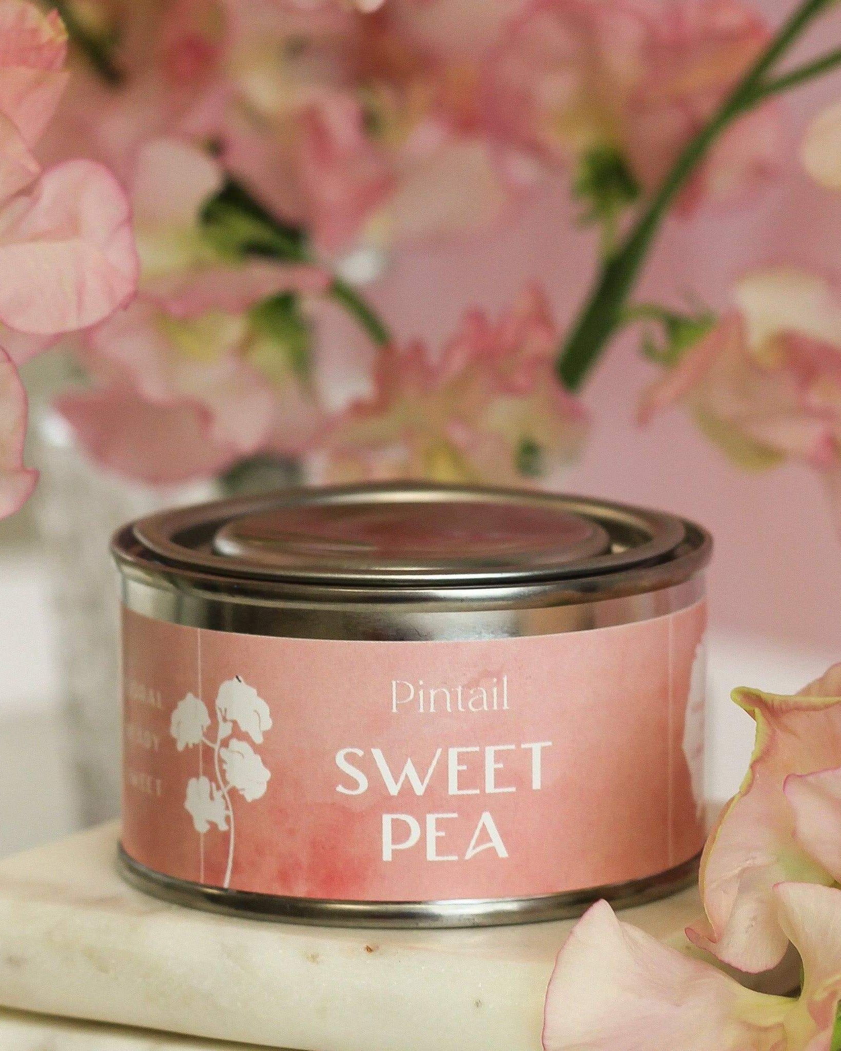 Sweet Pea Paint Pot Candle - Benny and Mollie