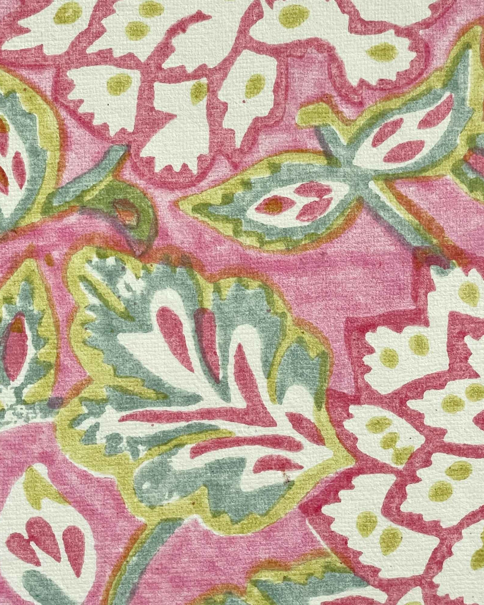 Clara Hand Block Printed Notebook