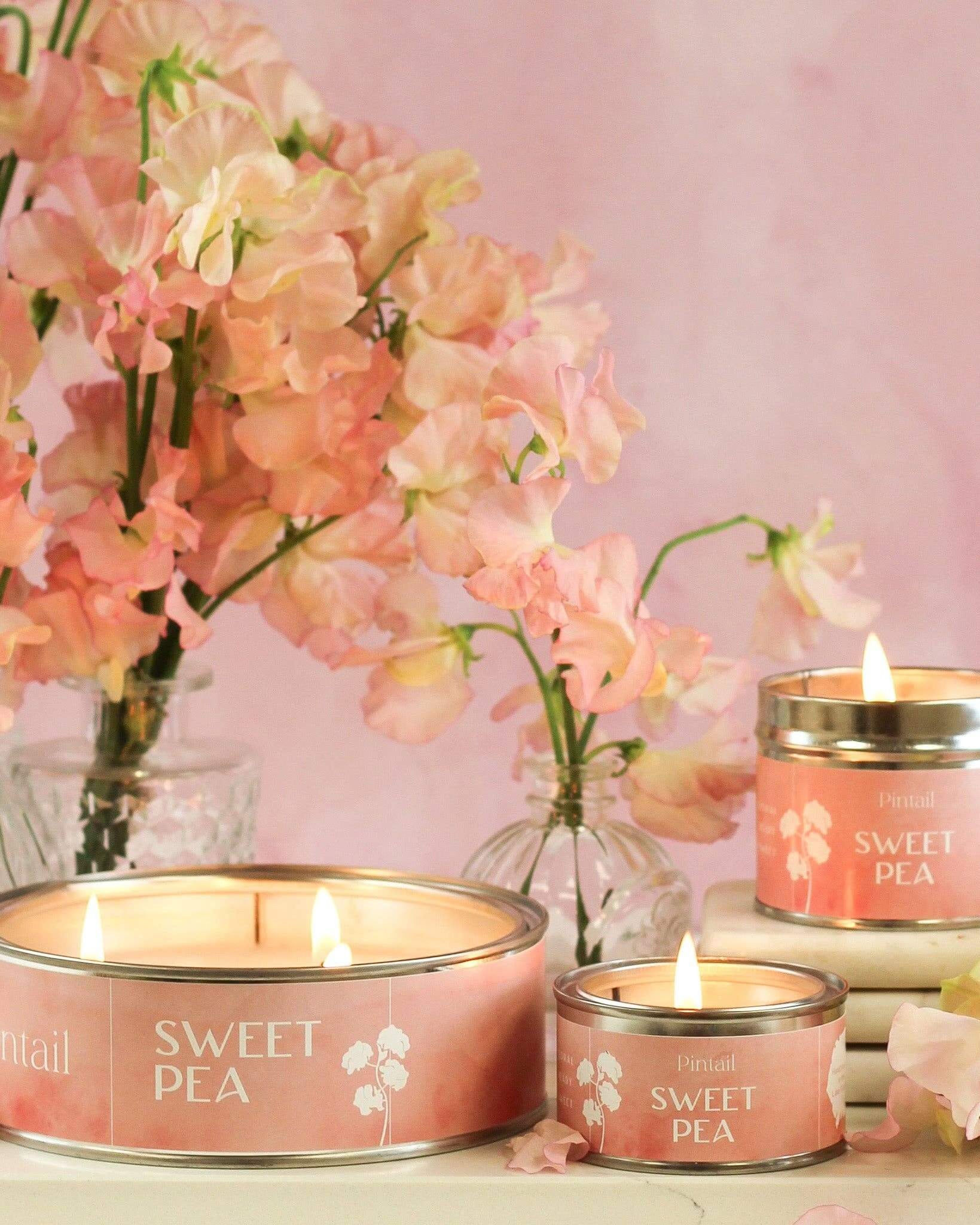 Sweet Pea Paint Pot Candle - Benny and Mollie