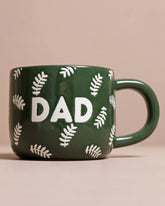 Ceramic Green Leafy Dad Mug - Benny and Mollie