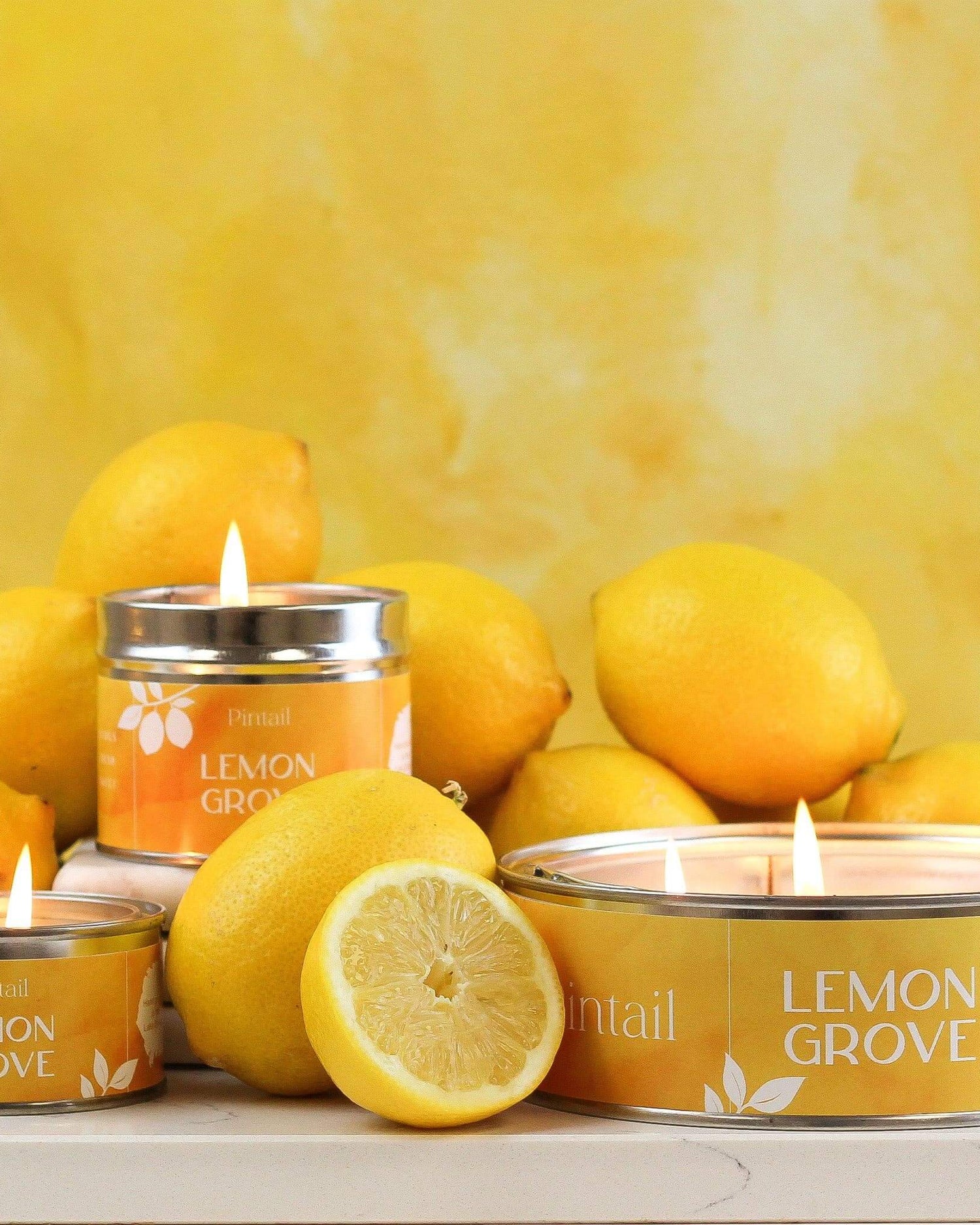 Lemon Grove Paint Pot Candle - Benny and Mollie