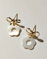 Shell Flower Bowknot Studs - Benny and Mollie