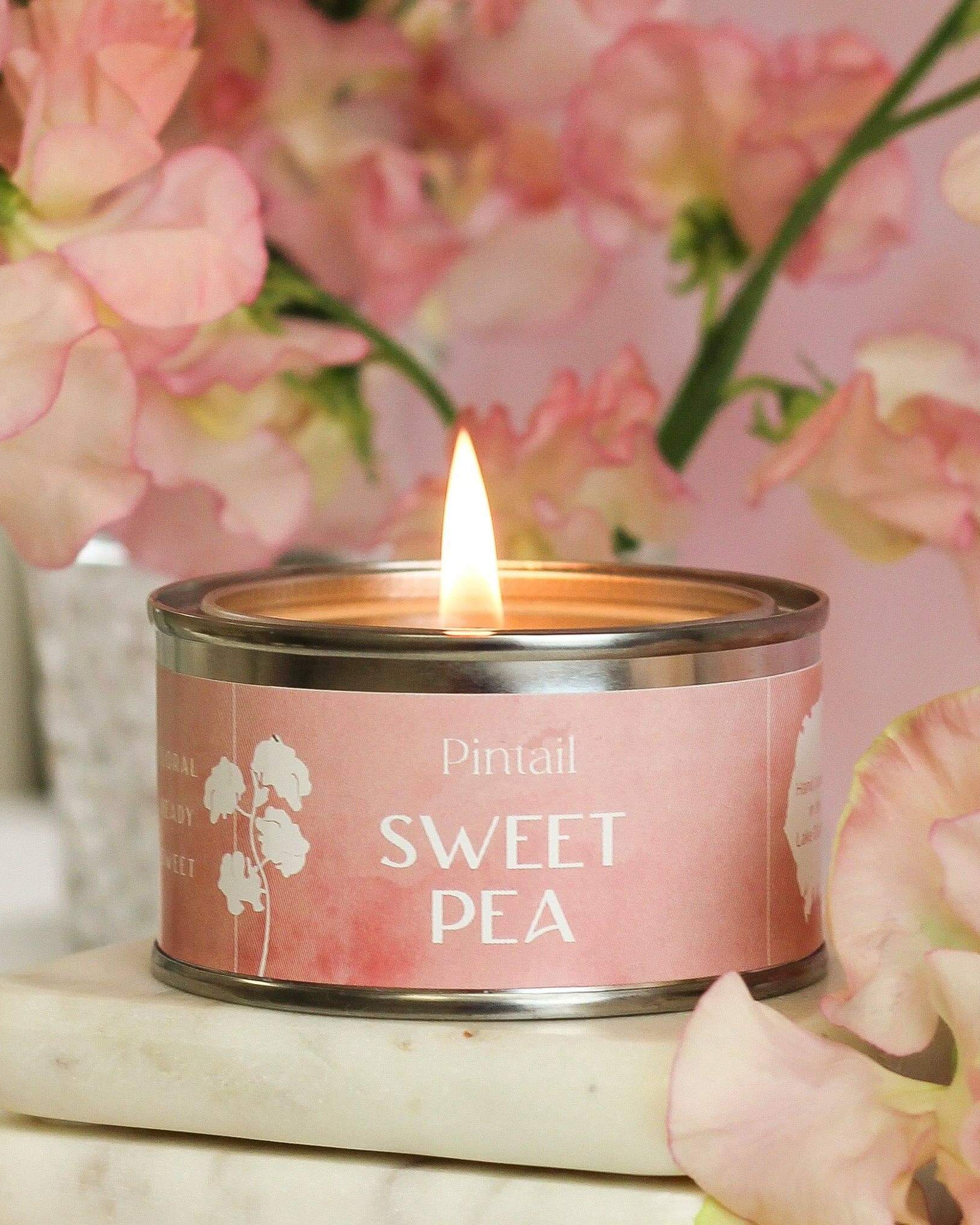 Sweet Pea Paint Pot Candle - Benny and Mollie