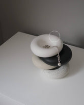 Asymmetrical Jewellery Dish - White - Benny and Mollie