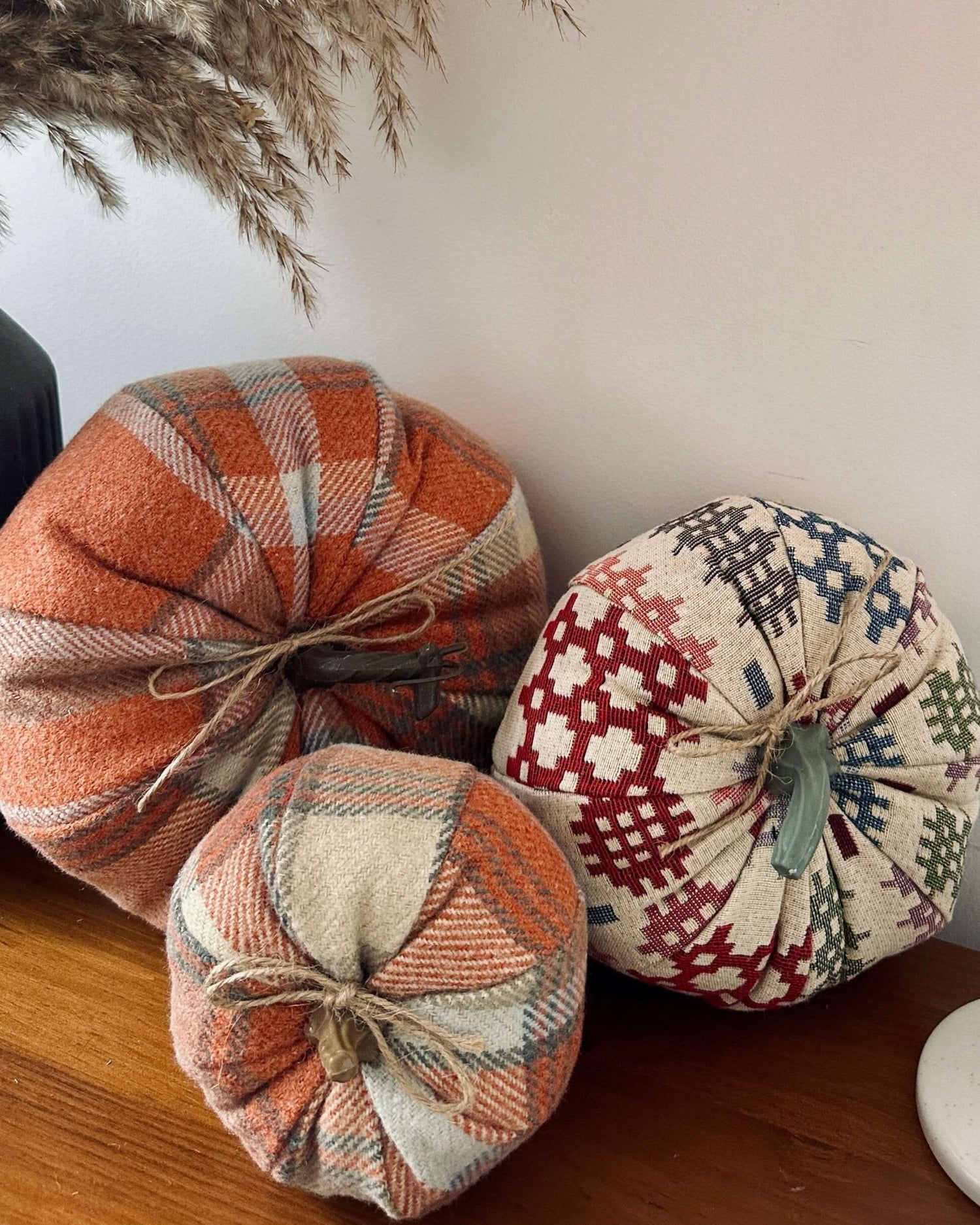 Welsh Tapestry Fabric Pumpkins
