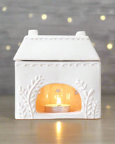 Ceramic House Oil & Wax Melt Burner - Benny and Mollie