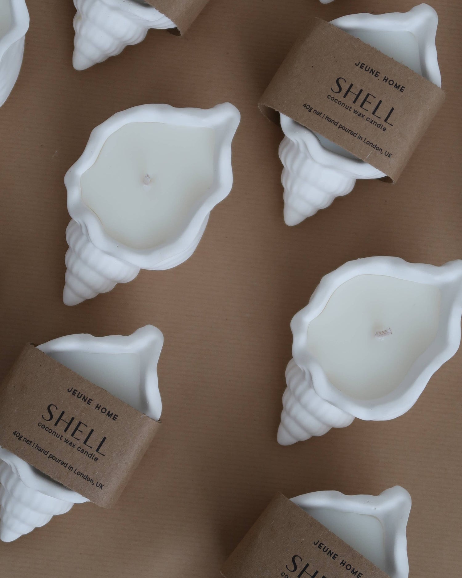 Raspberry & Vanilla Scented Shell Candle - Benny and Mollie