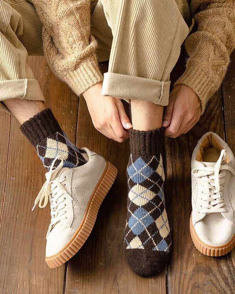 Putting on Extra Thick Men’s Wool Socks