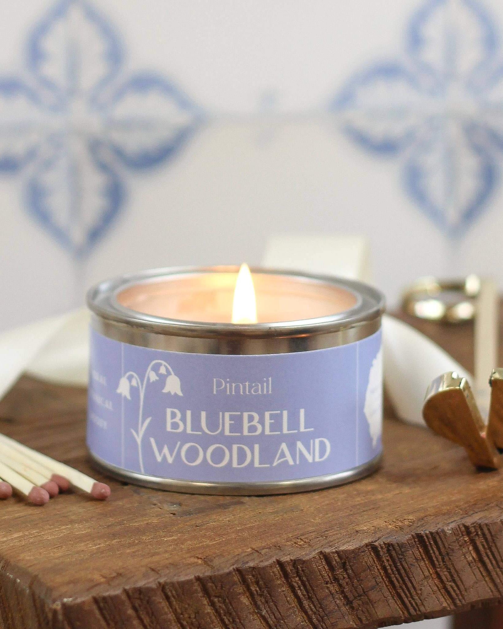 Bluebell Woodland Paint Pot Candle - Benny and Mollie