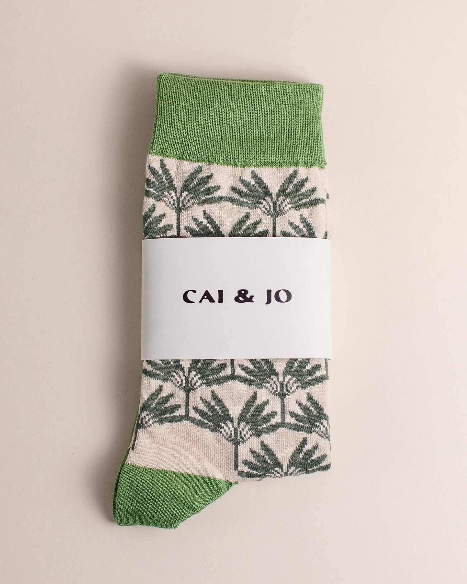Palm Leaf Socks - Benny and Mollie