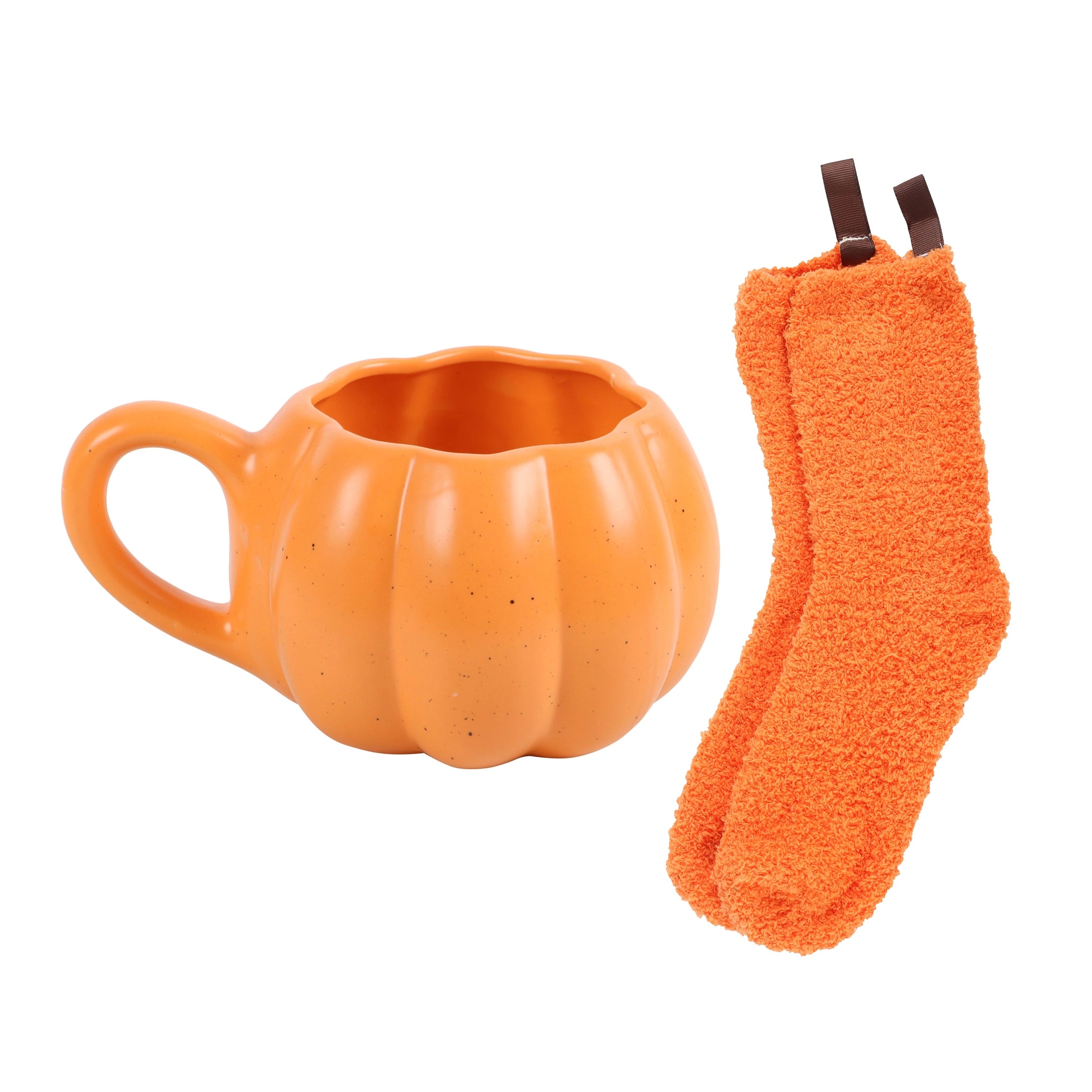 Pumpkin Ceramic Mug and Socks Set