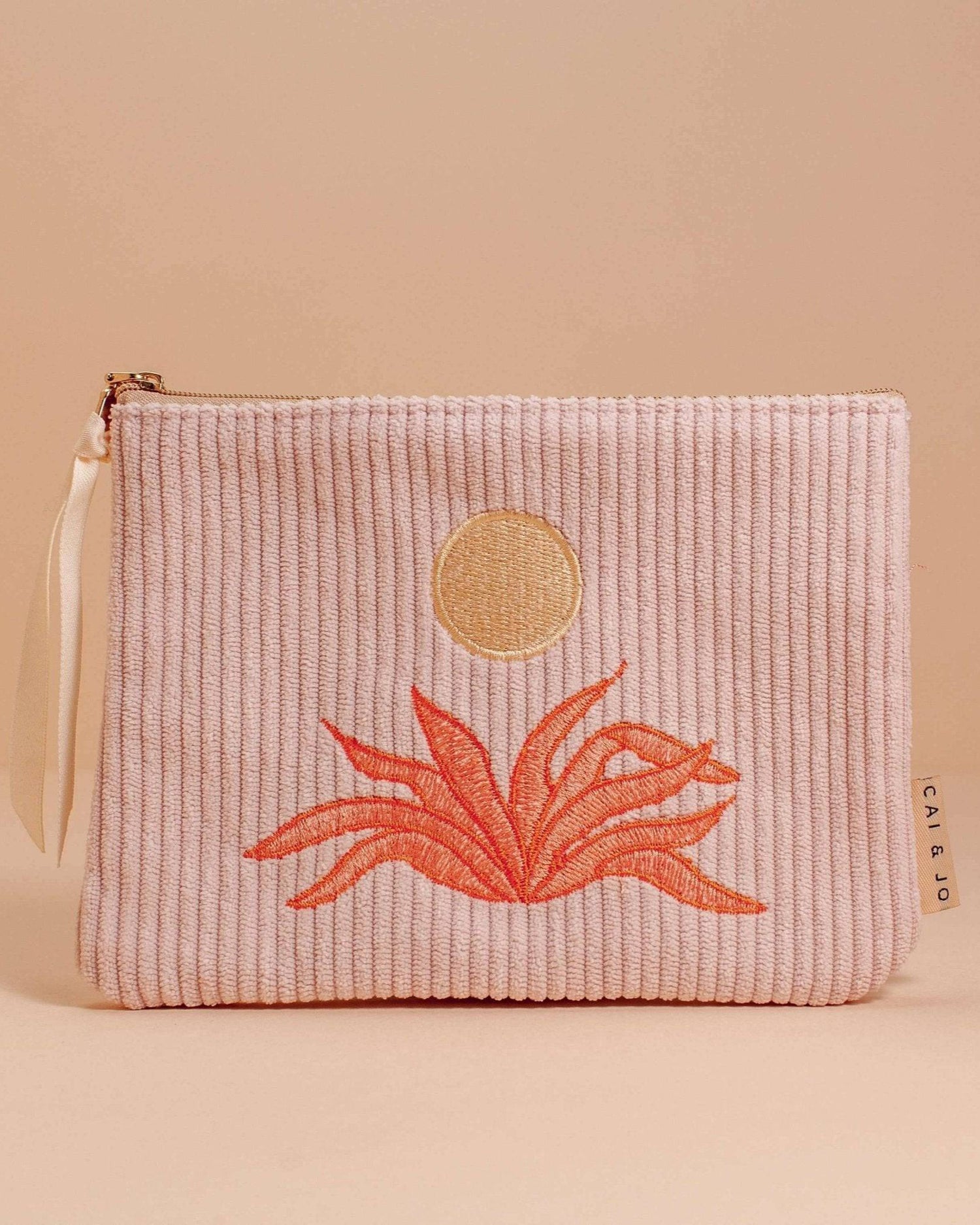Corduroy Pouch in Pale Pink - Benny and Mollie