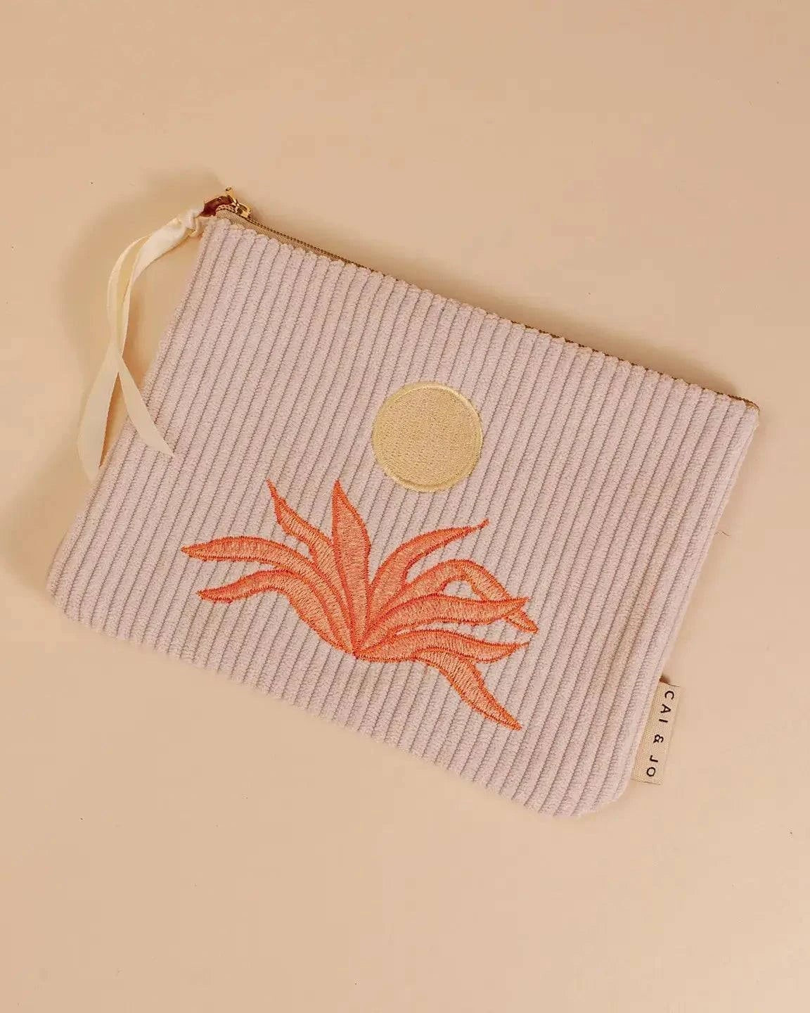 Corduroy Pouch in Pale Pink - Benny and Mollie