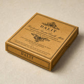 Brown cardboard box with &