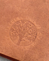 A6 Handmade Leather Notebook in Gift Bag - Tan - Benny and Mollie