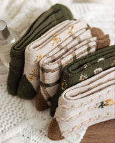 Collection of Floral Wool Socks