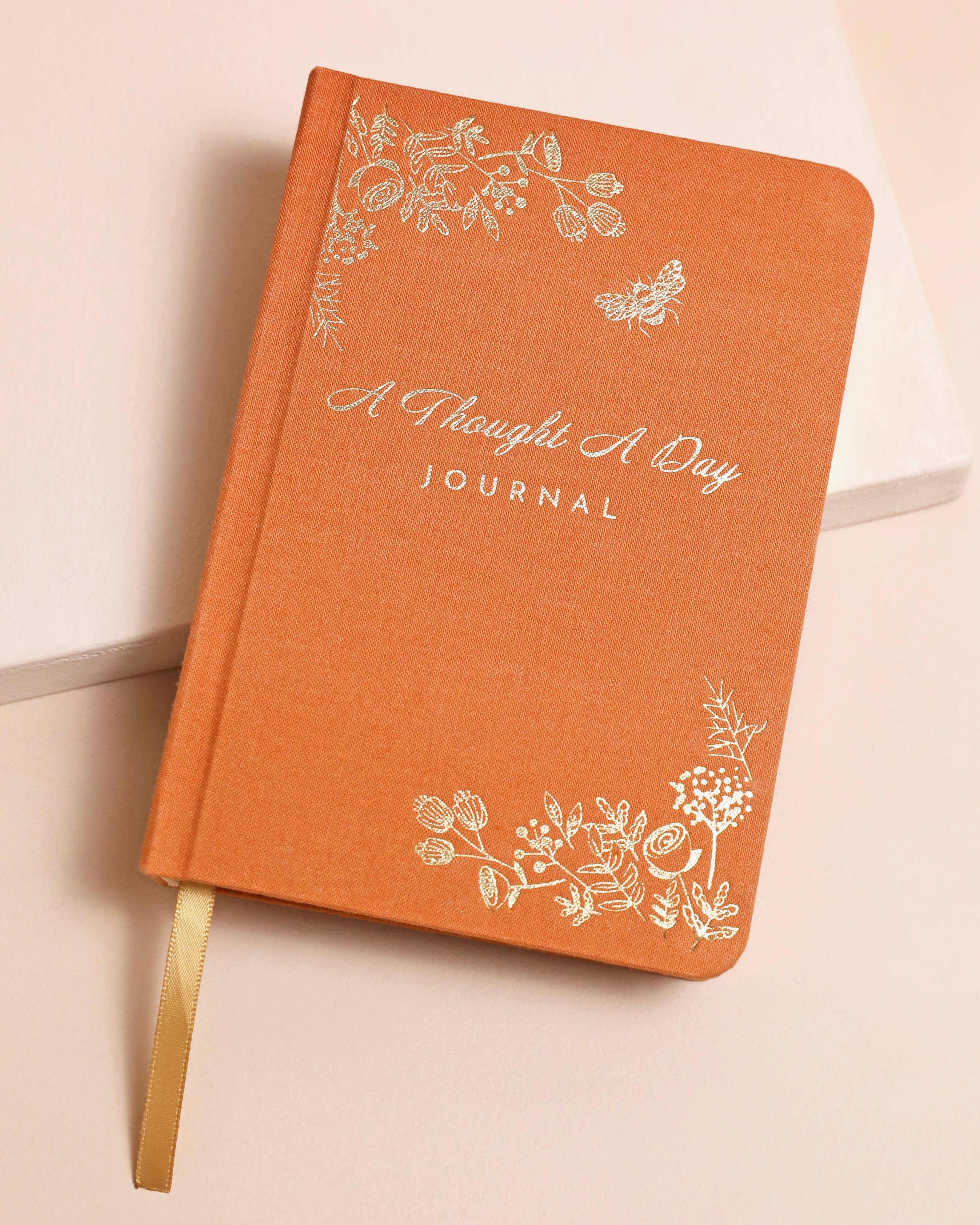 Luxury Orange Five-Year Thought a Day Journal