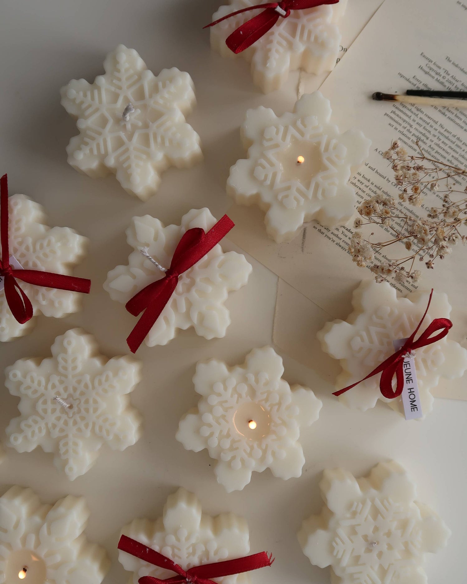 Scented Snowflake Candles