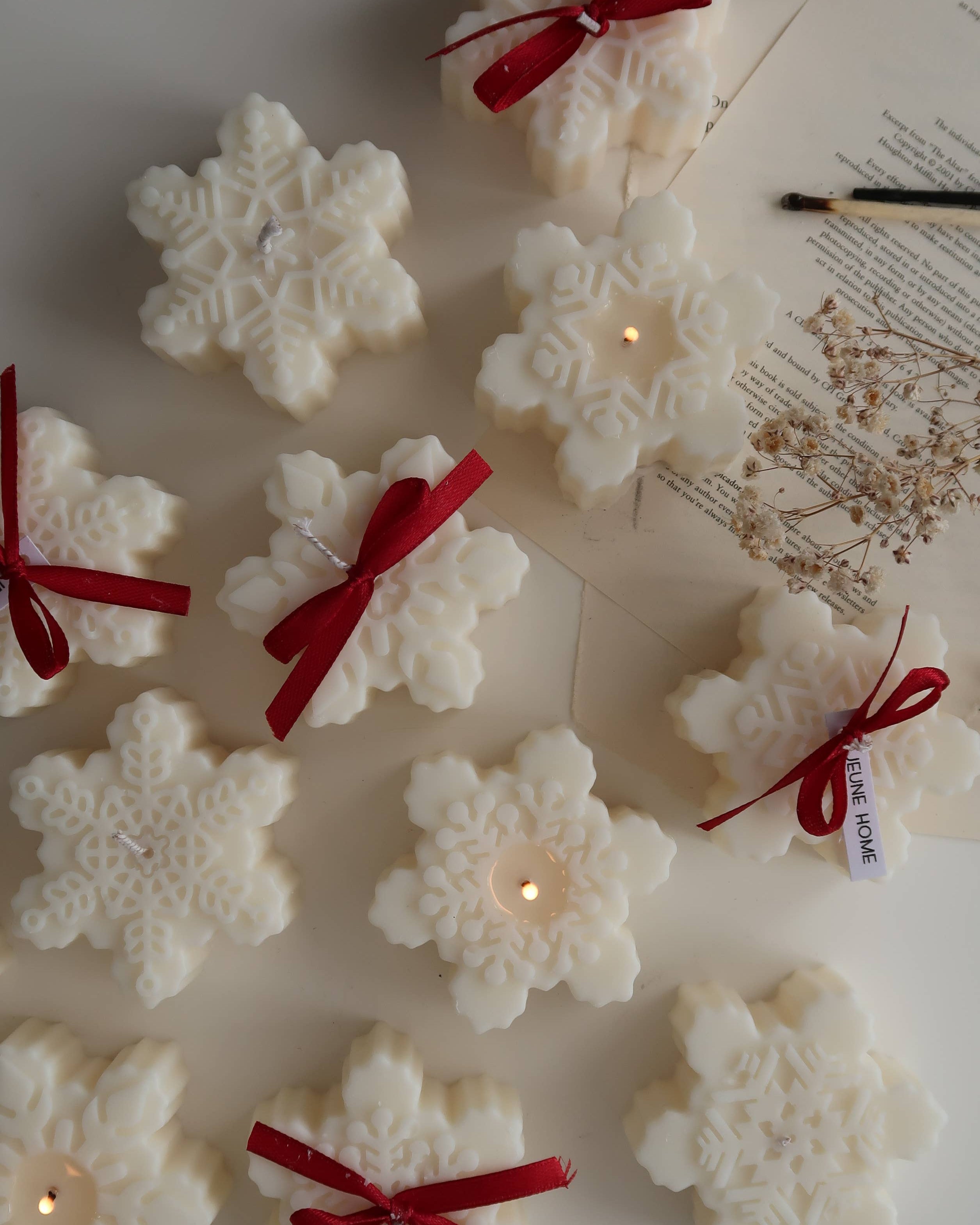 Scented Snowflake Candles