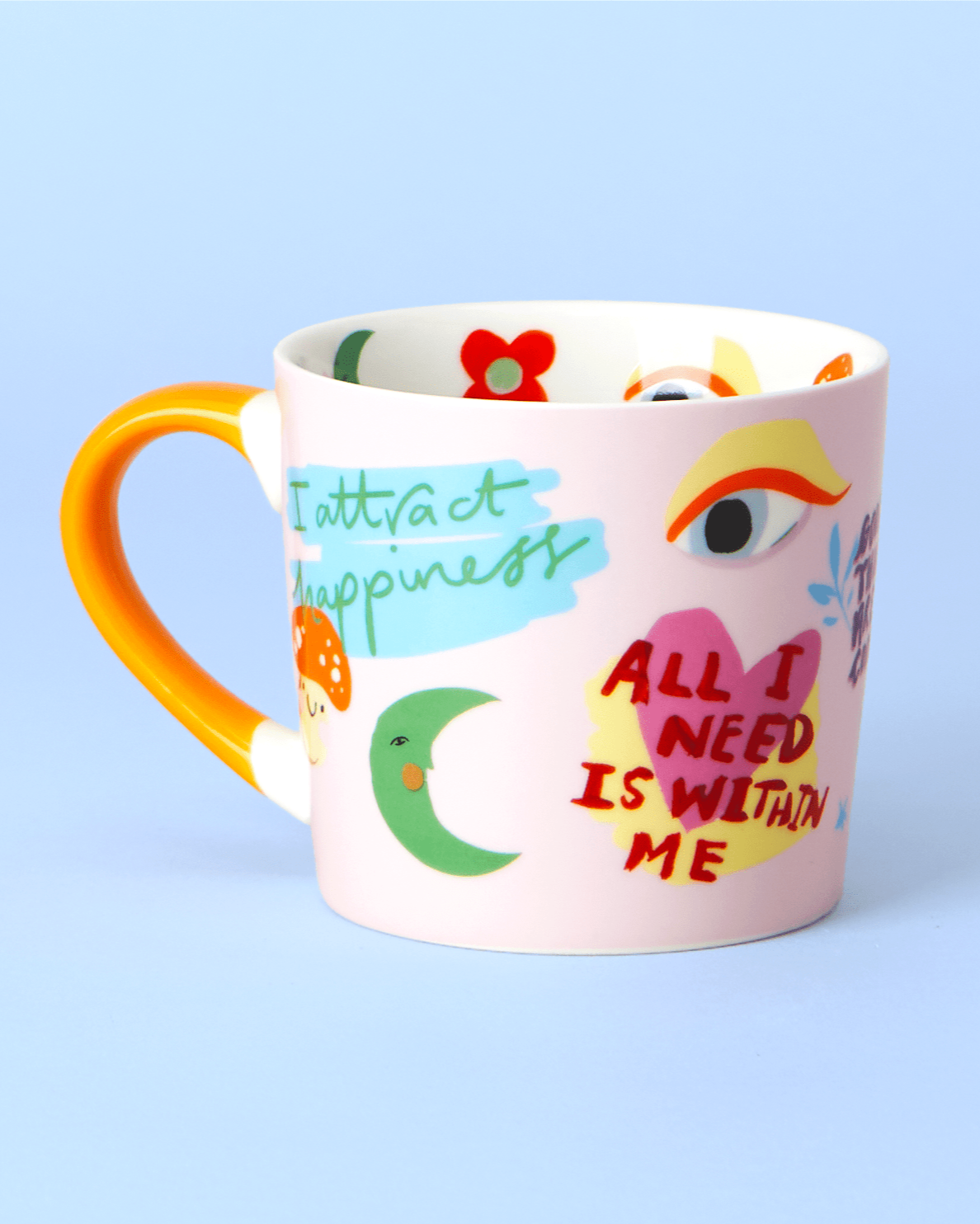 Illustrated Manifesting Mantras Mug – New Bone China