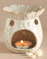 Floral Bee Ceramic Wax Burner - Benny and Mollie