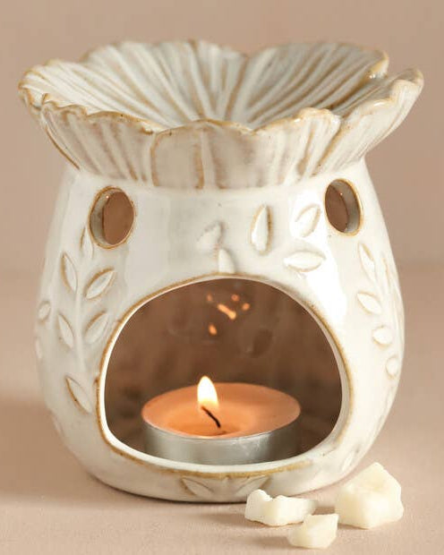 Floral Bee Ceramic Wax Burner - Benny and Mollie