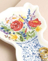 Flowers in Vase Trinket Dish - Benny and Mollie