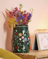 Forest Green Flower Vase - Benny and Mollie