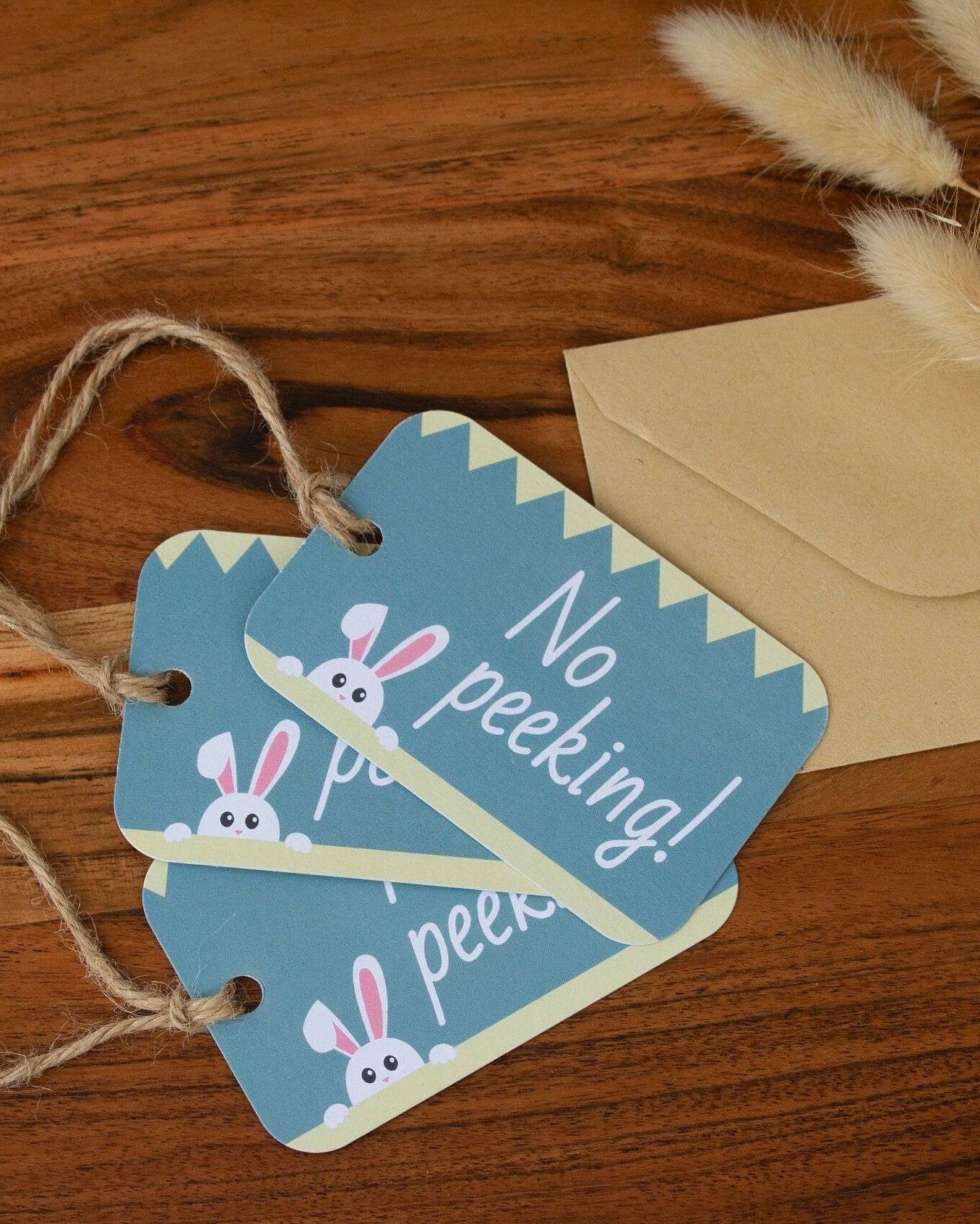No Peeking! Easter Gift Tags