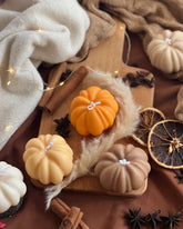 Scented Pumpkin Spice Soy Wax Candle - Benny and Mollie