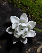 Handmade Ceramic Open Lotus Incense Holder - Benny and Mollie
