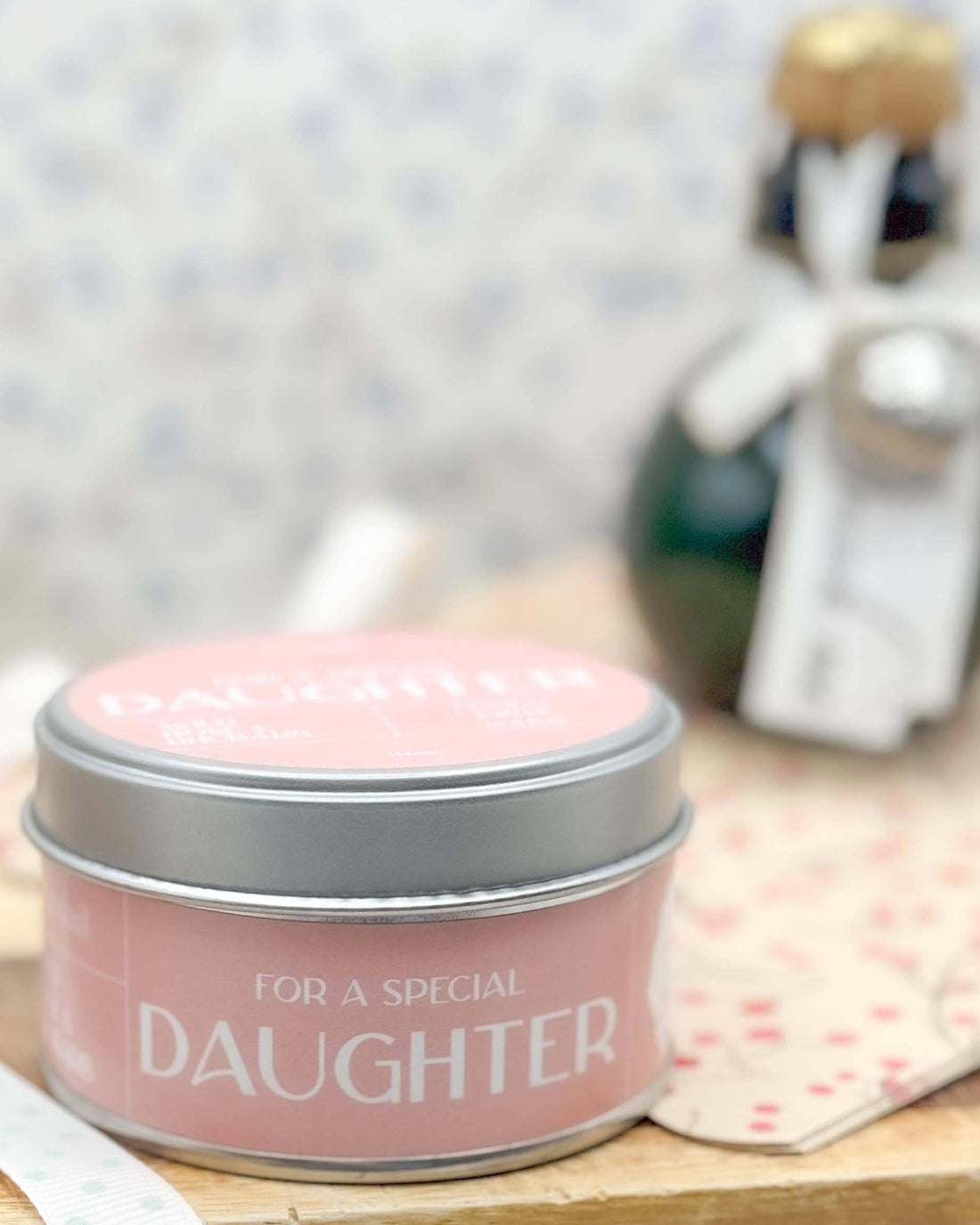 Wild Rose and Rhubarb Daughter Paint Pot Candle - Benny and Mollie