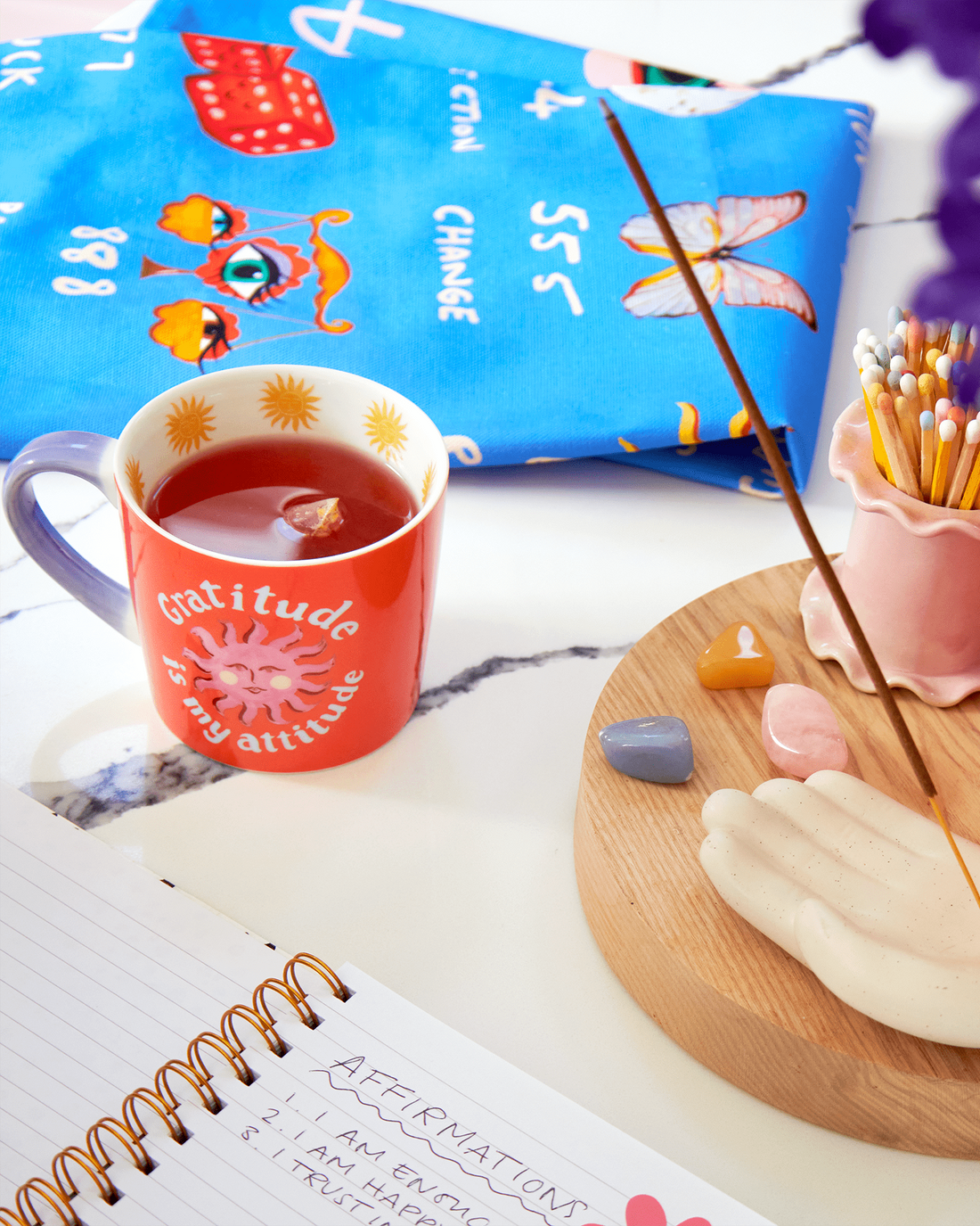 Gratitude Is My Attitude Mug – New Bone China - Benny and Mollie